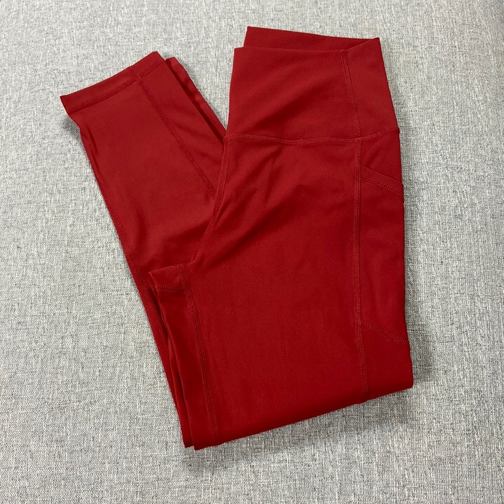 Zyia Red Pocket Brilliant Hi-Rise Capri-20”